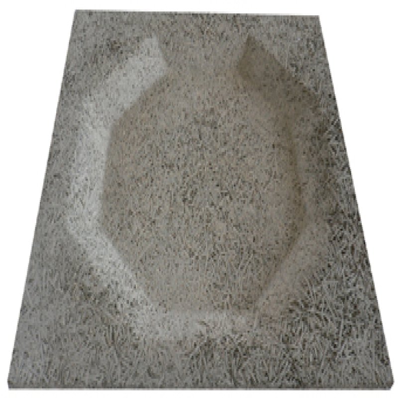 แผ่นเซลโลกรีต ชนิดพิเศษ รุ่น OCTAGON ขนาด 600 x 600 มม.x 10 มม.  (โชว์ผิวด้านหลุม) ผิวหน้าพ่นสีธรรมชาติ